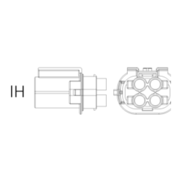 Ersatzstecker IH 4-polig-bl