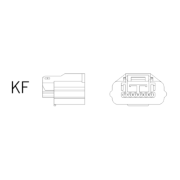 Ersatzstecker KF 6-polig-bl