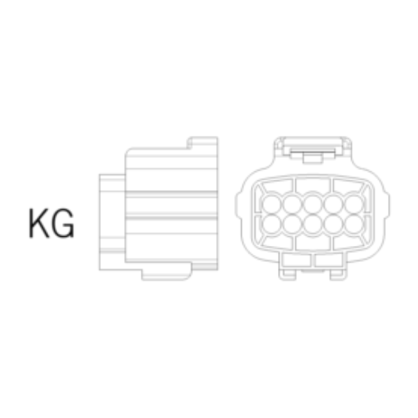 Ersatzstecker KG 10-Polig-bl