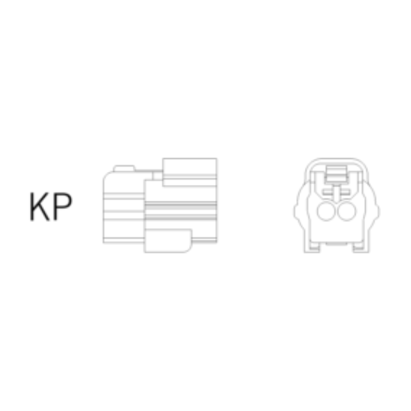 Ersatzstecker KP 2-polig-bl