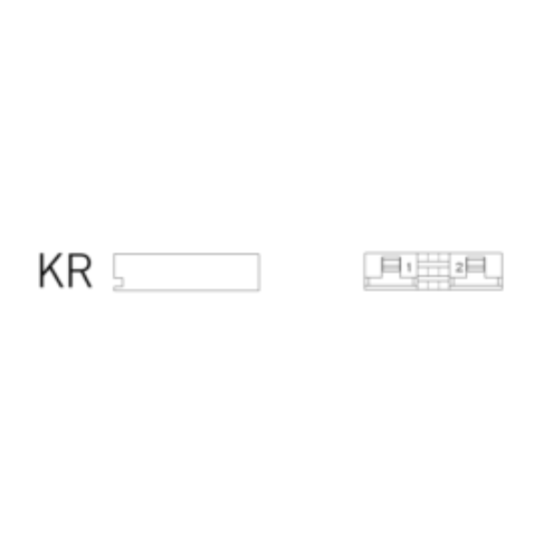 Ersatzstecker KR 2-polig-bl