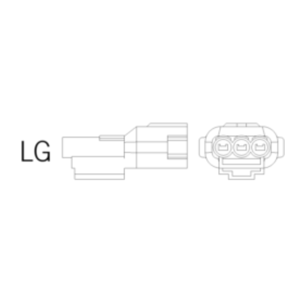 Ersatzstecker LG 3-polig-bl