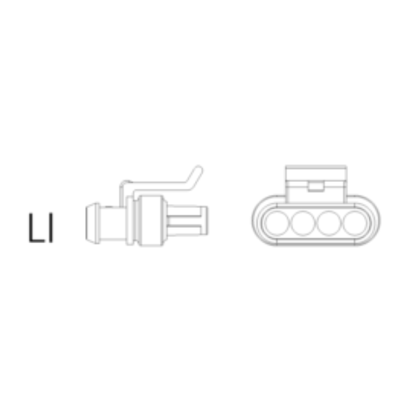 Ersatzstecker LI 4-polig-bl