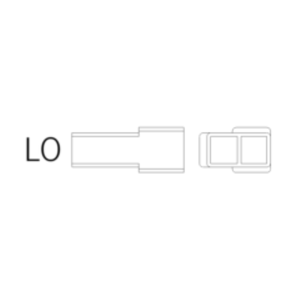 Ersatzstecker LO 2-polig-bl