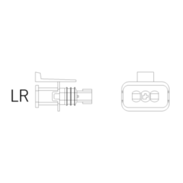 Ersatzstecker LR 3-polig-bl