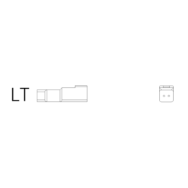 Ersatzstecker LT 2-polig-bl