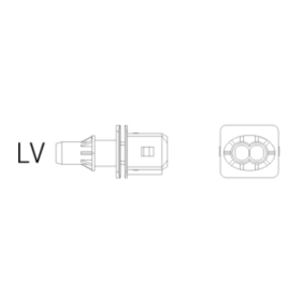 Ersatzstecker LV 2-polig-bl