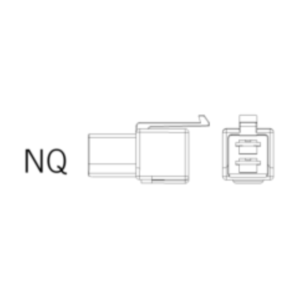 Ersatzstecker NQ 2-polig-bl