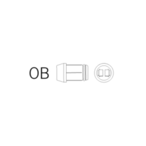 Ersatzstecker OB 2-polig-bl