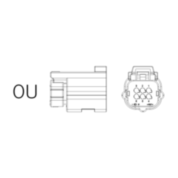 Ersatzstecker OU 6-polig-rd