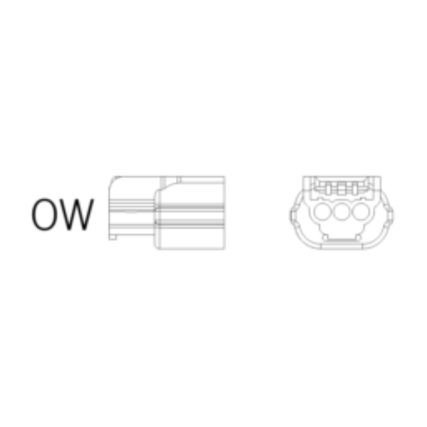 Ersatzstecker OW 3-polig-bl