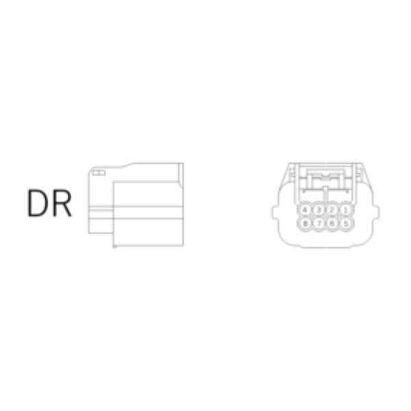 Ersatzstecker DR 8-polig-bl