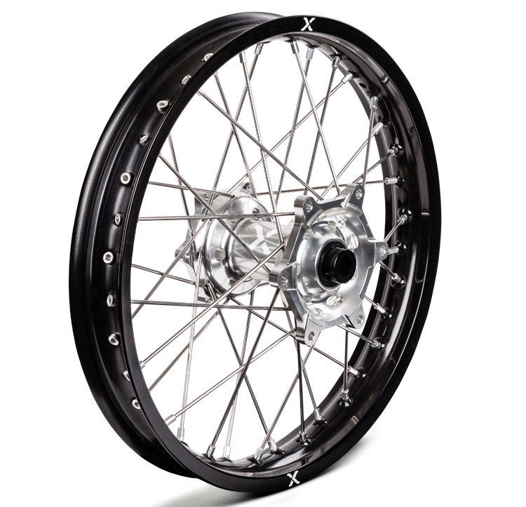 X-GRIP einzelne Felge schwarz-silber, V1