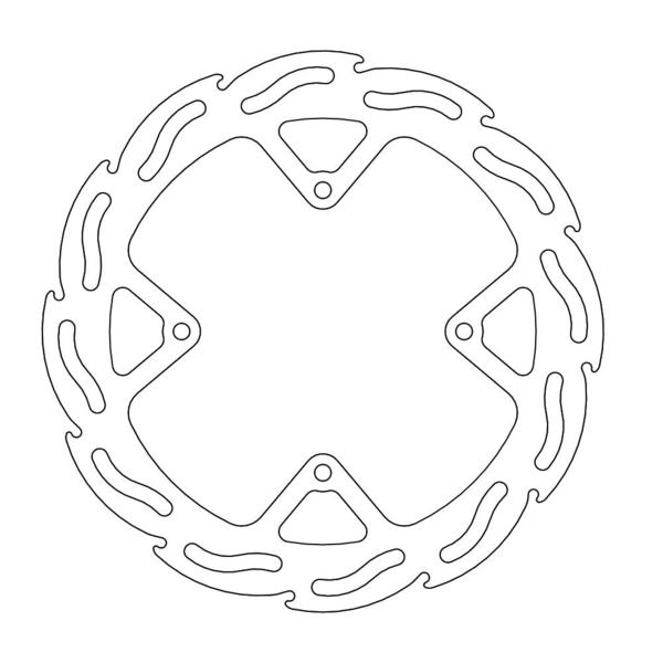 MOTO-MASTER - FLAME Fixed Disc 218mm front
