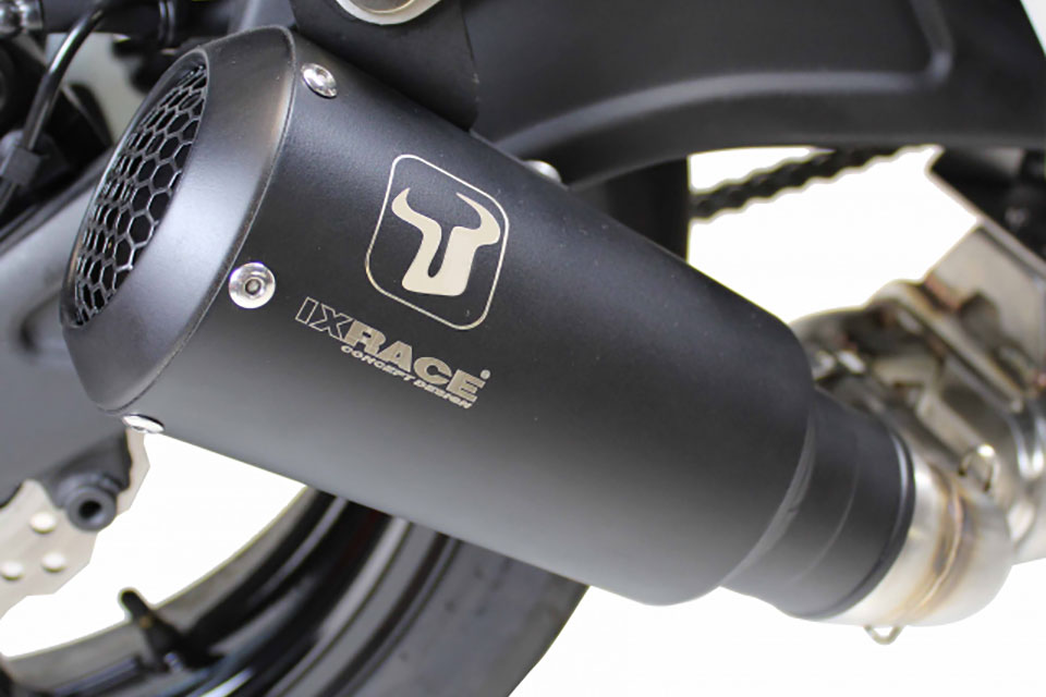 IXRACE IXRACE MK2 Endschalldämpfer Edelstahl schwarz (Euro 5)