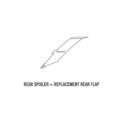 X-Spirit III REPLACEMENT REAR FLAP (SMALL)