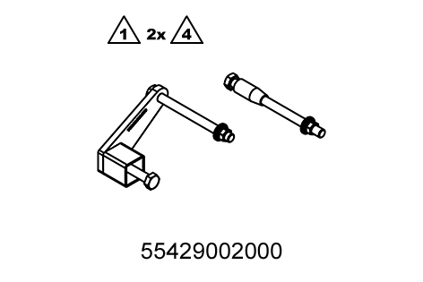Halter und Aufnahme für Montagebock